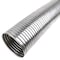 Heavy Duty Mfg Pipe, Flex, Exhaust, Cut Length, Stainless 0.016/0.020 Strip, 4 In. Dia, 24 In. Lng 17B-400-24SS - alternate 1